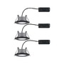 Koupelnová - P 93096 HomeSpa LED vestavné svítidlo Calla 3ks sada výklopné IP65 90mm 30° 3x5W 230V CCT černá mat - PAULMANN - foto 7