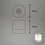 Na stůl - BRILO 7461014 LED nabíjecí stolní lampa, 7 cm, USB-C, 2W, 150lm, matný chrom - BRILO - foto 7