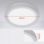 Kruhová - BRI 7117-014 LED stropní svítidlo, pr. 22,5 cm, 16,5 W, matný chrom - BRILONER - foto 7