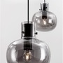 Vícečetná - NV 9236540 Závěsné svítidlo CINZIA kouřové sklo černý kabel černá kovová základna E27 4x12W 230V IP20 bez žárovky - NOVA LUCE - foto 7