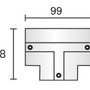 Lišty a příslušenství IVELA - IMPR 710093 Deko-Light kolejnicový systém 3-fázový 230V D Line krycí panel T-spojka bílá RAL 9016 99 mm - foto 7
