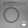 Kruhová - BRILO 7150415 Slim svítidlo LED panel, pr. 19 cm, 12 W, černá (starý kód: BRILO 7150-415) - BRILO - foto 7
