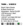Dekorativní - NV 9180512 Nástěnné svítidlo YAMA černé stínidlo a černý hliník nastavitelné - vypínač na těle E27 1x12W 230V IP20 bez žárovky LED Samsung 3W 3000K čtecí lampička - NOVA LUCE - foto 7