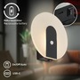 Nepřímé osvětlení - BRI 3889015 Taro nástěnné svítidlo - 2,5W, 100lm, bezdrátové, LED, s pohybové čidlo, černá - BRILONER - foto 7