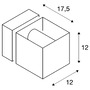 Nástěnná - LA 1000335 SQUARE TURN QT14 venkovní nástěnné svítidlo stříbrošedá max. 42W IP44 - BIG WHITE (SLV) - foto 7