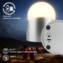 Stolní lampy dekorační - BRILO 7561014 Sora Mini LED stolní lampička bezdrátová IP54, stmívatelné, dotykový vypínač, matný chrom - BRILO - foto 7