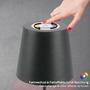 Stolní lampy dekorační - BRILO 7507015 Kiki stolní lampička bezdrátová, dotykový vypínač, pestrobarevné RGB+W světlo, nastavitelná výška, antracit - BRILO - foto 7