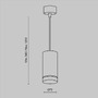 Válec - M P085PL-12W4K-W Závěsné svítidlo Orlo 4000K 12W studená bílá 560lm bílý hliník - MAYTONI - foto 7