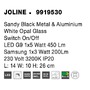 Dekorativní - NV 9919530 Nástěnné svítidlo JOLINE černý kov a hliník bílé opálové sklo vypínač na těle G9 1x5W 230V Samsung 1x3W 3200K čtecí lampička IP20 - NOVA LUCE - foto 7