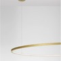 Kruhová - NV 9345610 Závěsné svítidlo TARQUIN broušený zlatý hliník a akryl LED 58W 230V 3000K IP20 stmívatelné - NOVA LUCE - foto 7