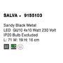 Bodová - NV 9155103 Bodové svítidlo SALVA černý kov GU10 4x10W 230V IP20 bez žárovky - NOVA LUCE - foto 7