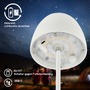 Stolní lampy dekorační - BRILO 7504016 BRILONER Serina Mini LED stolní lampička bezdrátová IP44, stmívatelné, s nabíjecí základnou, bílé 7504016 - foto 7