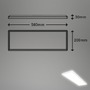 Hranatá - BRILO 7527416 Move LED stropní svítidlo IP44, přímé a nepřímé osvětlení, pohybové čidlo, 58 cm, bílé - BRILO - foto 7