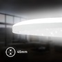 Kruhová - BRILO 7654016 Slim svítidlo LED panel pr.37,5 cm - 22W, 3000lm, hvězdné nebe, neutrální bílá, bílé - BRILO - foto 7