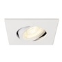 Pro zapuštěná svítidla - LA 1007185 UNIVERSAL DOWNLIGHT kryt pro downlight IP20, výkyvný, hranatý, bílý - BIG WHITE (SLV) - foto 7