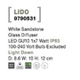 Nástěnná - NV 9790531 Venkovní nástěnné svítidlo LIDO bílý pískovec skleněný difuzor GU10 1x7W IP65 100-240V bez žárovky světlo dolů - NOVA LUCE - foto 7