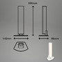 Na stůl - BRILO 7474016 LED nabíjecí stolní lampa, 30 cm, paměť, 7W, 700lm, bílé - BRILO - foto 7