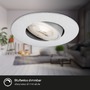 Kruhová - BRI 7602034 LED vestavné svítidlo 4,4 cm 3x 4,9 W 480lm chrom - BRILONER - foto 7
