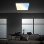 Hranatá - BRILO 7541016 BRILONER LED stropní svítidlo, ploché, dálkový ovladač, přímé a nepřímé osvětlení, bílé 7541016 - foto 7