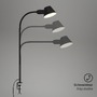 Stolní lampy s klipem - BRILO 7409-015 Svítidlo se svorkou, pr.14 cm, E27, černá - BRILO - foto 7