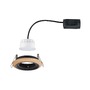 Kruhová - P 92238 LED vestavné svítidlo Lanati spot kruhové 84mm 30° Coin 6W 230V 2700K dub/černá mat - PAULMANN - foto 7