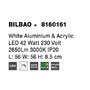 Hranatá - NV 8160161 Stropní svítidlo BILBAO bílý hliník a akryl LED 42W 230V 3000K IP20 - NOVA LUCE - foto 7