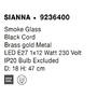 Stolní lampy dekorační - NV 9236400 Stolní lampa SIANNA kouřové sklo mosazný zlatý kov E27 1x12W 230V IP20 bez žárovky - NOVA LUCE - foto 7