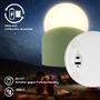Stolní lampy dekorační - BRILO 7561019 Sora Mini LED stolní lampička bezdrátová IP54, stmívatelné, dotykový vypínač, zelená - BRILO - foto 7