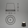 Na stůl - BRILO 7485015 LED nabíjecí stolní lampa, 11 cm, USB-C, 2,6W, 280lm, černá - BRILONER - foto 7