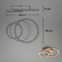 Kruhová - BRILO 3773017 LED stropní svítidlo, 40 cm, paměť, 26W, 2550lm, hnědé - BRILO - foto 7