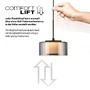 Subtilní - PN 2112-18 Závěsné svítidlo LED RIKA 1 ramenné černá nastavitelná výška Comfort Lift SimplyDim 3000K - PAUL NEUHAUS - foto 7