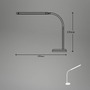 Stolní lampy pracovní - BRILO 7472016 LED stolní lampa, 37 cm, paměť, 6W, 600lm bílé - BRILONER - foto 7