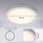 Kruhová - BRI 7141-014 LED stropní svítidlo, pr. 30 cm, 21 W, matný chrom - BRILONER - foto 7