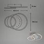 Kruhová - BRILO 3773019 LED stropní svítidlo, 40 cm, paměť, 26W, 2550lm, hliník - BRILO - foto 7