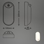 Nástěnná - BRILO 3830016 Ruch LED venkovní nástěnné svítidlo, pohybové čidlo, IP65, bílé - BRILO - foto 7