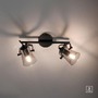 Bodová - LD 15282-18 TINULA LED 2 ramenné stropní svítidlo černá barva otočné v jednoduchém designu - LEUCHTEN DIREKT / JUST LIGHT - foto 7