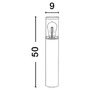 Sloupková - NV 9060182 Venkovní sloupkové svítidlo ZOSIA tmavě šedý hliník a čirý akryl E27 1x12W 220-240V bez žárovky IP65 - NOVA LUCE - foto 7
