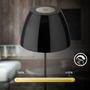 Stolní lampy dekorační - BRILO 7522018 Serina LED bezdrátová stolní lampička IP44, stmívatelná, dotykový vypínač, černá/chrom - BRILO - foto 7