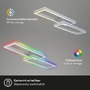 Hranatá - BRILO 3754-019 RGB CCT LED stropní svítidlo, 119,5 cm, 45 W, 4400 lm, hliník - BRILO - foto 7