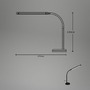 Stolní lampy pracovní - BRILO 7472015 LED stolní lampa, 37 cm, paměť, 6W, 600lm, černá - BRILONER - foto 7