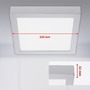 Hranatá - BRI 7118414 LED stropní svítidlo, 22,5 cm, 16,5 W, matný chrom (starý kód: BRI 7118-414) - BRILONER - foto 7