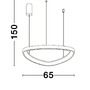 Kruhová - NV 9053553 Závěsné svítidlo ESTEVA kávově hnědý hliník a akryl LED 48W 230V 3000K IP20 stmívatelné - NOVA LUCE - foto 7