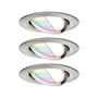 Hranatá - P 5181 Startovací sada Smart Home smik Gateway nástěnný ovladač + LED vestavné svítidlo Nova Plus Coin základní sada výklopné RGBW - PAULMANN - foto 7