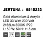 Hranatá - NV 9545233 Stropní svítidlo JERTUNA zlatý hliník a akryl LED 33W 230V 3000K IP20 - NOVA LUCE - foto 7