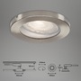 Kruhová - BRI 7181-032 3ks sada LED vestavné svítidlo, pr. 8,5 cm, 5 W, matný nikl - BRILONER - foto 7