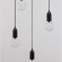 Vícečetná - NV 9536420 Závěsné svítidlo VEDA černý kov a čiré sklo G9 5x6W 230V IP20 bez žárovky - NOVA LUCE - foto 7