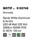 Kruhová - NV 9190748 Závěsné svítidlo MOTIF bílý hliník a akryl LED 48W 230V 3000K IP20 stmívatelné - NOVA LUCE - foto 7