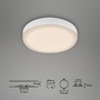 Kruhová - BRI 7061-036 3ks sada LED vestavné svítidlo, pr. 7,5 cm, 3 W, 350 lm, bílé - BRILONER - foto 7