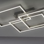 Hranatá - PN 6232-55 PAAN LED stropní svítidlo stříbrná barva, 82x50cm, stmívatelné, CCT, paměťová funkce 2700-5000K - PAUL NEUHAUS - foto 7
