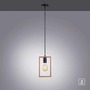 Hranatá - LD 15651-18 FRANKY LED závěsné svítidlo, černá, dřevěný rám, kov, 1 ramenné - LEUCHTEN DIREKT / JUST LIGHT - foto 7
